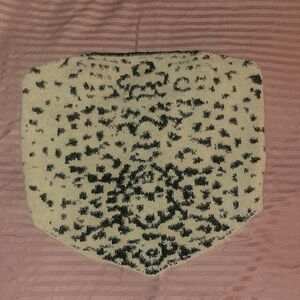 Beige and Black Patterned Rug